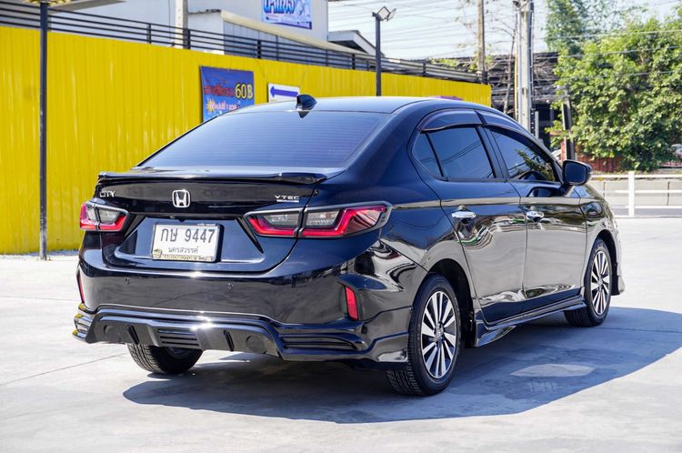 Honda City 2020 1.0 SV Sedan เบนซิน ไม่ติดแก๊ส เกียร์อัตโนมัติ ดำ รูปที่ 4