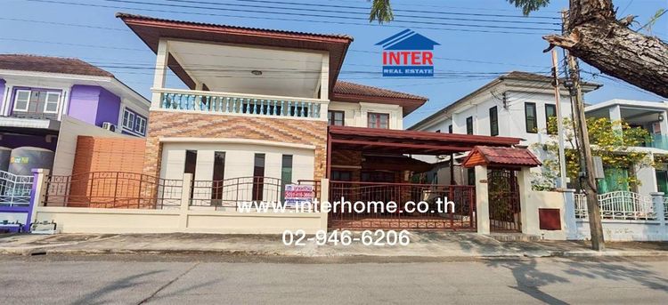 บ้านเดี่ยว 2 ชั้น 67 ตร.ว. หมู่บ้านมณีรินทร์ เลคแอนด์ลากูน รังสิต-ปทุมธานี ถนนรังสิต-ปทุมธานี ถนนติวานนท์ เมืองปทุมธานี ปทุมธานี