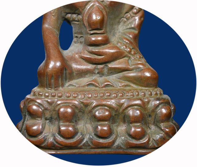 พระกริ่งน้ำท่วม วัดสุทัศนเทพวราราม ปี 2485 เนื้อแดง พิมพ์แต่ง ก้นจาร รูปที่ 5