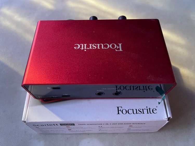 รายการโปรด Focusrite Scarlett Solo (3rd Generation) รูปที่ 3