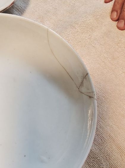 ฝาชามกระเบื้องจีนเก่า สวย