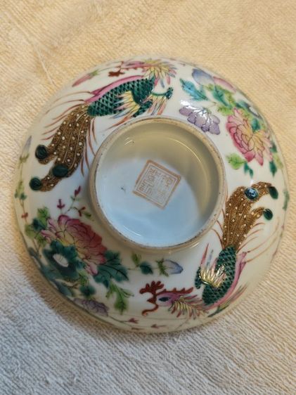 ฝาชามกระเบื้องจีนเก่า สวย รูปที่ 8