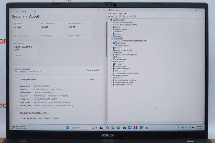 ASUS VIVOBOOK S16 S3607VA-RP575WA Core 5 210H 16.512GB - ID26020060 รูปที่ 12