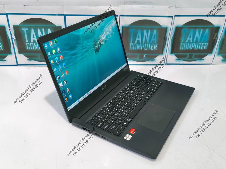 โน๊ตบุคเล่นเกมส์มือสอง Acer AMD Athlon 3050U Ram4GB SSD120GB รูปที่ 2