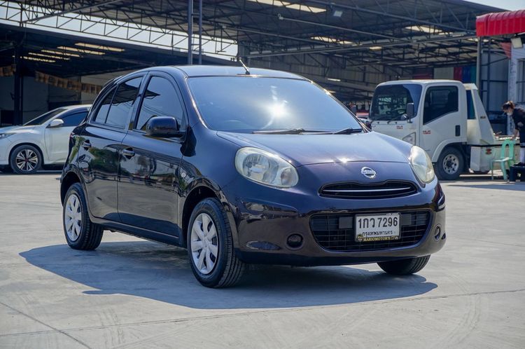 Nissan March 2013 1.2 E Sedan เบนซิน LPG เกียร์อัตโนมัติ ม่วง รูปที่ 3