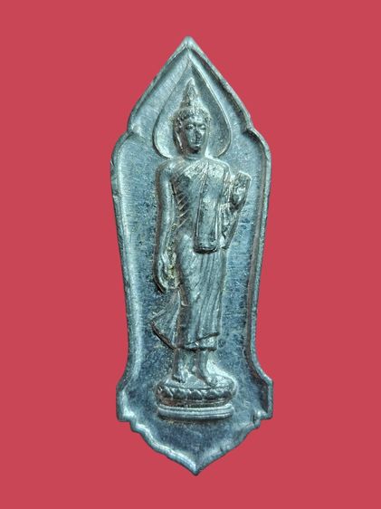 พระเครื่อง พระ 25 พุทธศตวรรษ (25 ศตวรรษ) พระดี พิธีใหญ่ ปี 2500 เนื้อชิน พิมพ์พระศกจุด มีกล่อง รูปที่ 2