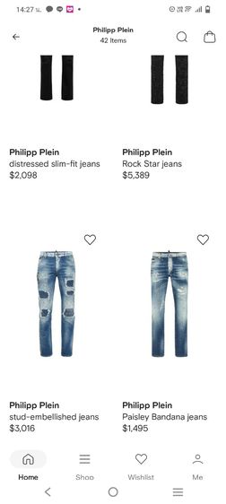 กางเกงยีนส์ Philipp Plein รูปที่ 8