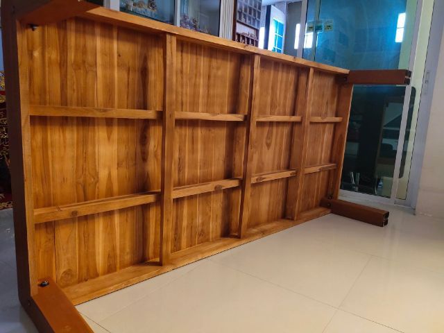 แคร่เตียงไม้สักใหม่ รูปที่ 3