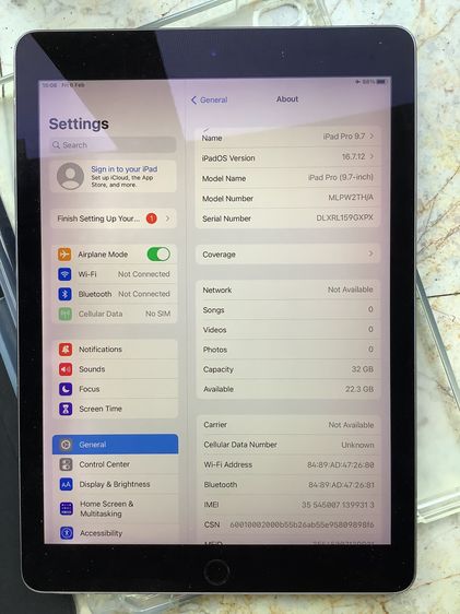 iPad Pro 9.7 Cellular 32 Gb สี Space Gray รูปที่ 2