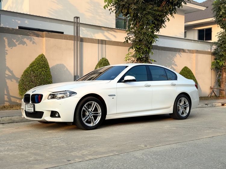 BMW Series 5 2014 520d Sedan ดีเซล ไม่ติดแก๊ส เกียร์อัตโนมัติ ขาว