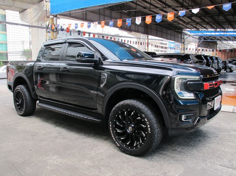 Ford Ranger 2023 2.0 Turbo Hi-Rider XLT Pickup ดีเซล ไม่ติดแก๊ส เกียร์ธรรมดา ดำ รูปที่ 2