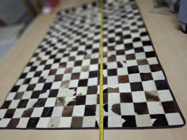 พรมหนังวัว cowhide หนังวัวขนผืนทำปลอกหมอนอิงก้อได รูปที่ 2