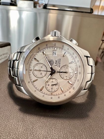ขาว เปิดขาย TAG HEUER LINK AUTOMATIC CHRONOGRAPH SWISS MADE