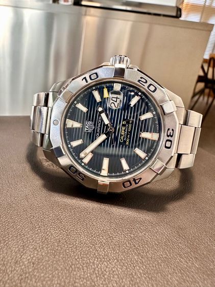 น้ำเงิน ขาย TAG HEUER CALIBRE 5 DIVER 300M AUTOMATIC SWISS MADE อุปกรณ์ครบ