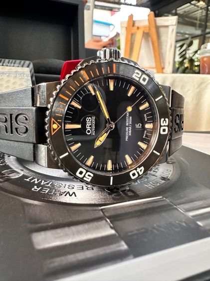 เปิดขาย ORIS Aquis PVD Gents Diver's 300m Swiss Made ขอบCeramic รูปที่ 3