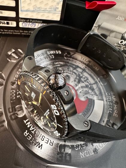 เปิดขาย ORIS Aquis PVD Gents Diver's 300m Swiss Made ขอบCeramic รูปที่ 7