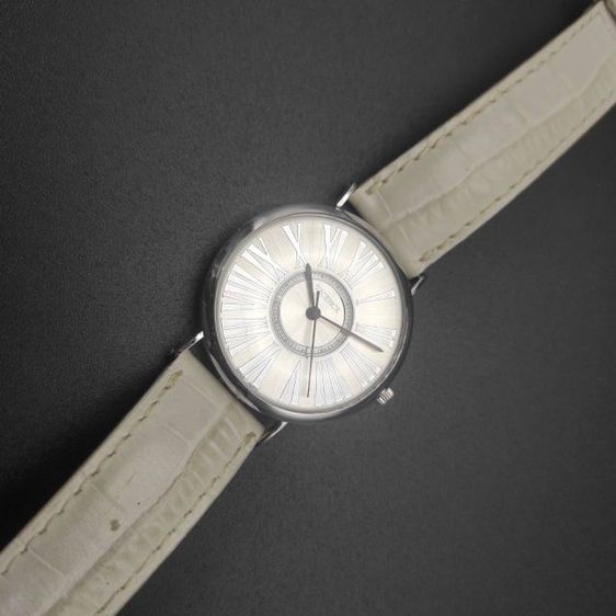 นาฬิกา วินเทจ แบรนด์ Vicence จาก Italy ตัวเรือน ทองคำขาว 14K สายหนังเดิม สภาพพร้อมใช้  รูปที่ 5