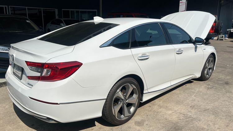 Honda Accord 2019 2.0 Hybrid Sedan ไฮบริด ไม่ติดแก๊ส เกียร์อัตโนมัติ ขาว รูปที่ 4