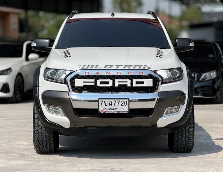 Ford Ranger 2018 2.2 Hi-Rider Wildtrak Pickup ดีเซล ไม่ติดแก๊ส เกียร์อัตโนมัติ ขาว รูปที่ 3