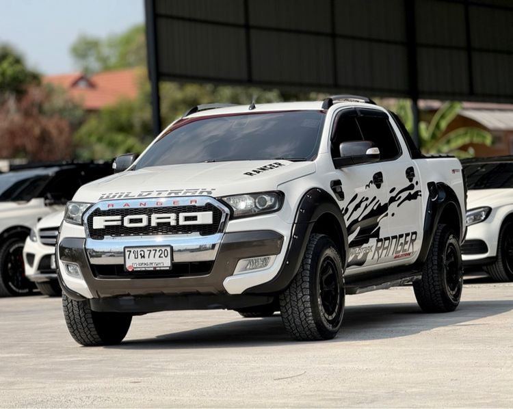 Ford Ranger 2018 2.2 Hi-Rider Wildtrak Pickup ดีเซล ไม่ติดแก๊ส เกียร์อัตโนมัติ ขาว รูปที่ 2