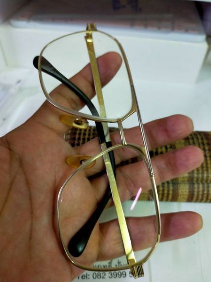 แว่นตา AO  America Optical masterpiece titanium 525 ขนาด 59-18 ทรงวินเทจ หายาก สภาพดี รูปที่ 8