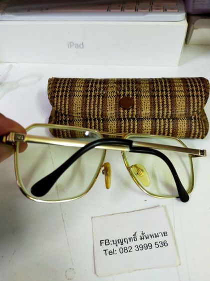 แว่นตา AO  America Optical masterpiece titanium 525 ขนาด 59-18 ทรงวินเทจ หายาก สภาพดี รูปที่ 3