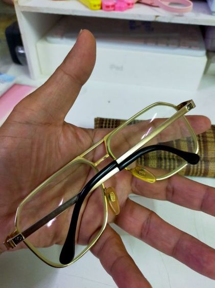 แว่นตา AO  America Optical masterpiece titanium 525 ขนาด 59-18 ทรงวินเทจ หายาก สภาพดี รูปที่ 9