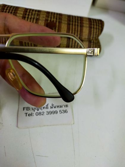 แว่นตา AO  America Optical masterpiece titanium 525 ขนาด 59-18 ทรงวินเทจ หายาก สภาพดี รูปที่ 2