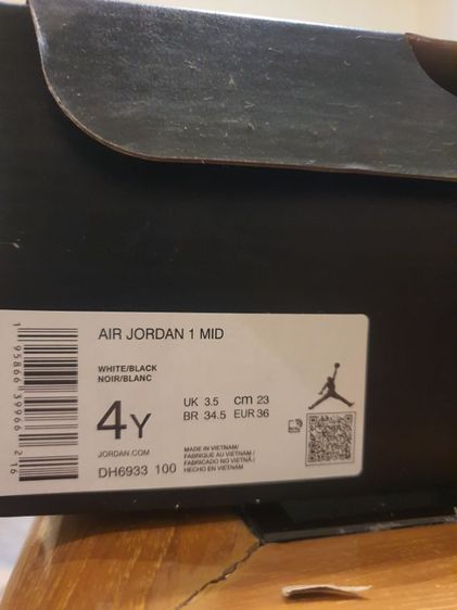 Air Jordan 1 Mid มือสอง size 23cm. รูปที่ 3