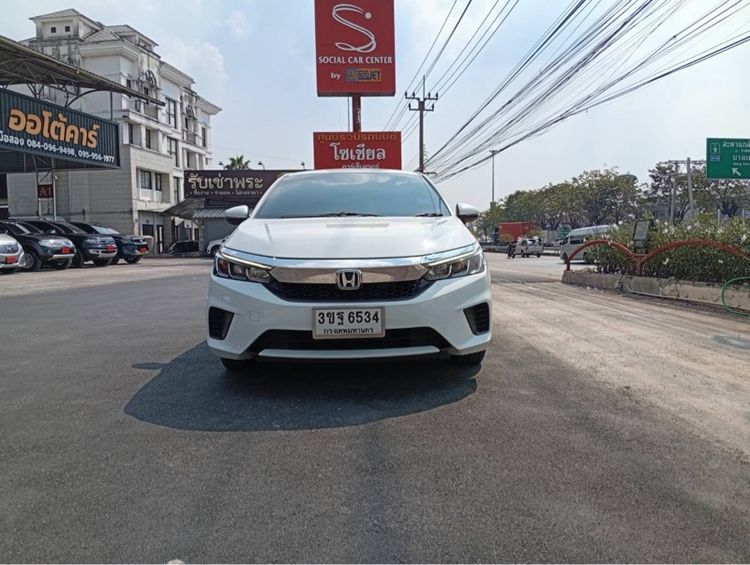 Honda City 2022 1.0 SV Sedan เบนซิน ไม่ติดแก๊ส เกียร์อัตโนมัติ ขาว รูปที่ 2