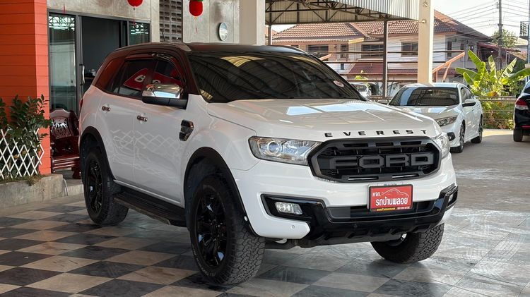 Ford Everest 2018 2.2 Titanium Plus Utility-car ดีเซล ไม่ติดแก๊ส เกียร์อัตโนมัติ ขาว รูปที่ 3