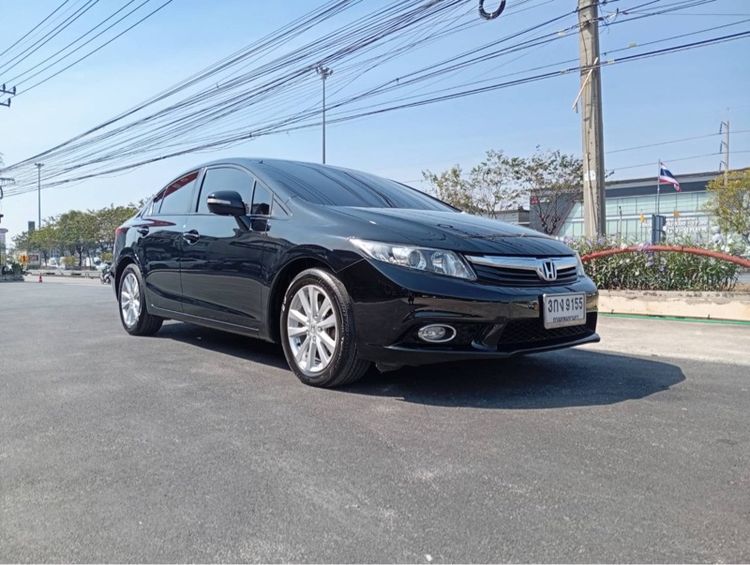 Honda Civic 2014 1.8 E i-VTEC Sedan เบนซิน ไม่ติดแก๊ส เกียร์อัตโนมัติ ดำ รูปที่ 2