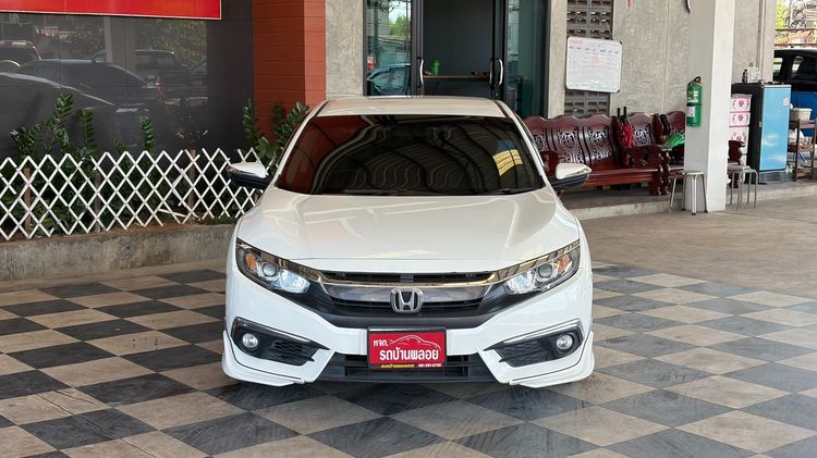Honda Civic 2017 1.8 EL i-VTEC Sedan เบนซิน ไม่ติดแก๊ส เกียร์อัตโนมัติ ขาว รูปที่ 2