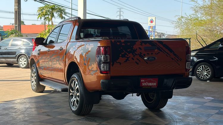 Ford Ranger 2017 2.2 Hi-Rider Wildtrak Pickup ดีเซล ไม่ติดแก๊ส เกียร์อัตโนมัติ ส้ม รูปที่ 4