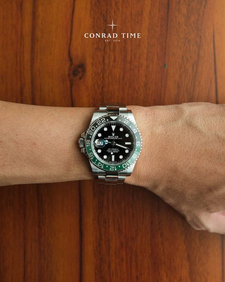 Rolex GMT-Master II 126720VTNR Sprite' Black Dial Oyster Steel 2022 40mm. Fullset 