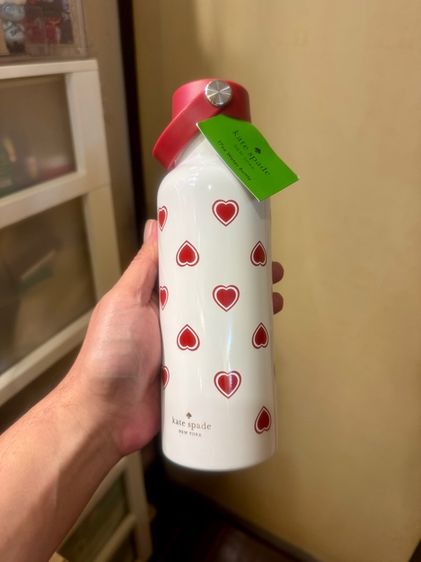 Kate Spade Heartfelt Geo Stainless Steel 17oz Water Bottle