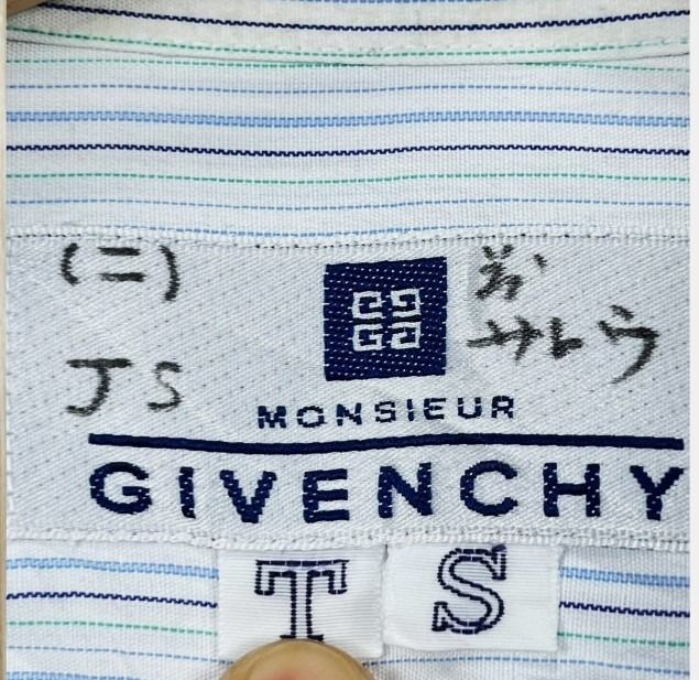 G35 GIVENCHY MONSIEUR STRIPED ORIGINAL PREMIUM CASUAL SHIRT รูปที่ 3