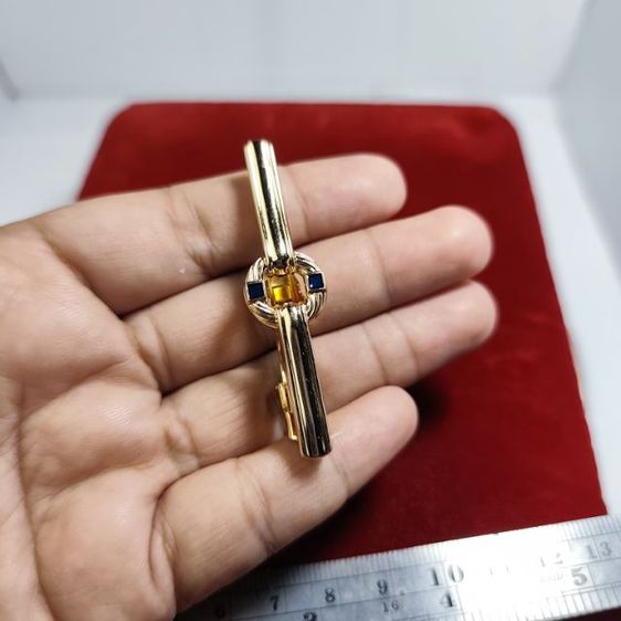 🔖หนีบไทด์ Burberry แท้ สีทองสด งานจากต่างประเทศ รูปที่ 2