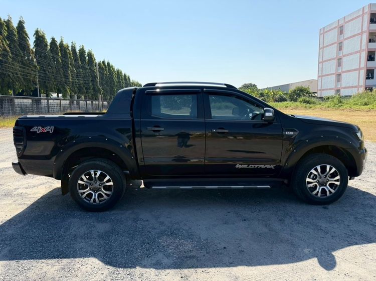 Ford Ranger 2018 3.2 Wildtrak 4WD Pickup ดีเซล ไม่ติดแก๊ส เกียร์อัตโนมัติ ดำ รูปที่ 4
