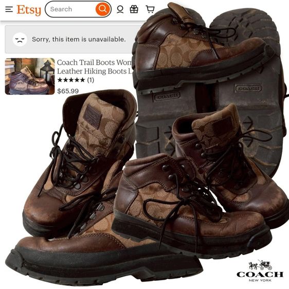 รองเท้าบูธ COATH แท้ 💯 เบอร์ 38 cm 24 คนเท้า 23.5-24.5 cm ใส่ได้ครับ สภาพดีมาก ดีเทลสวย ตัดเย็บดี ทรงสวย หายากน่าสะลมครับ รูปที่ 2