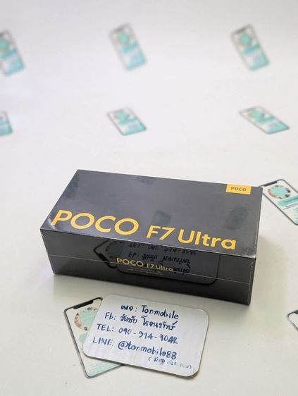 ยี่ห้ออื่นๆ 256 GB ขาย เทิร์น Poco F7 Ultra Ram 12 Rom 256 สี Black ศูนย์ไทย ของใหม่มือ 1 ประกัน 15 เดือน อุปกรณ์ครบยกกล่อง เพียง 12,990 บาท ครับ