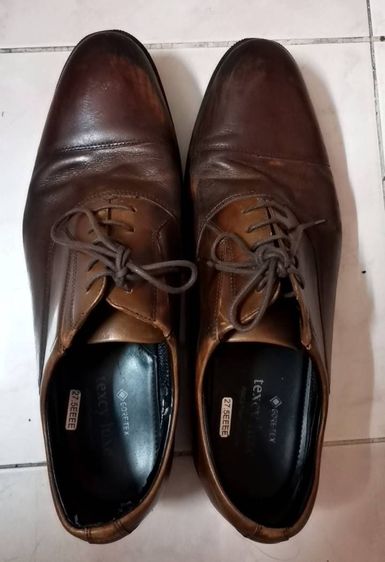 รองเท้าลูกเสือ รองเท้าหนังสีน้ำตาล หนังแท้ รูปที่ 2