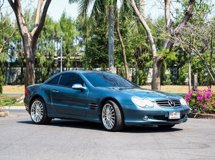 รถ Mercedes-Benz SL-Class SL500 สี เขียว