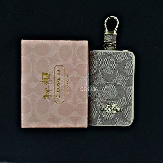 ไม่ระบุ หนัง PU กระเป๋าใส่กุญแจแบบซิป ZIP KEY CASE
