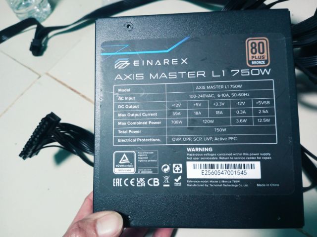 PSU 750w 80Plus Bronze Einarex Axis Master L1 รูปที่ 3