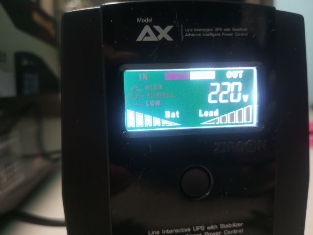 ZIRCON AX 1000VA 550W UPS รูปที่ 3