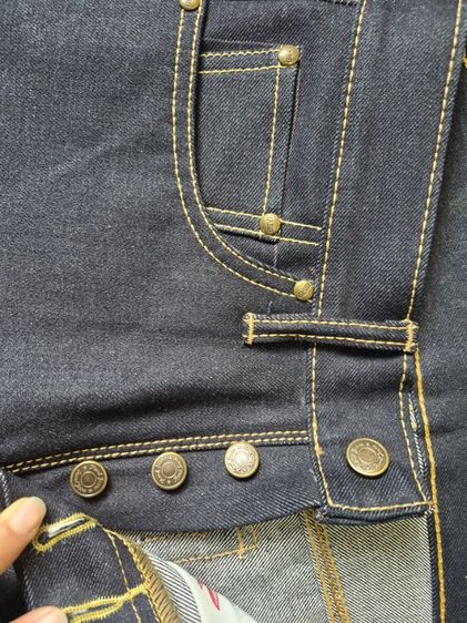 กางเกงยีนส์ผู้ชาย ผ้าดิบ18ออนซ์ แบรนด์Hard jeans (แบรนด์ไทยทำ) รูปที่ 4