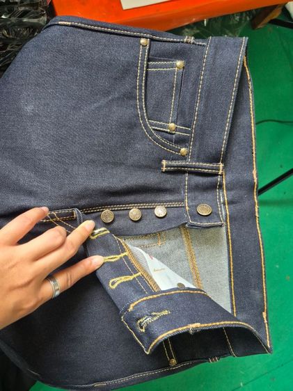 กางเกงยีนส์ผู้ชาย ผ้าดิบ18ออนซ์ แบรนด์Hard jeans (แบรนด์ไทยทำ) รูปที่ 5