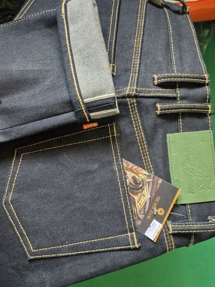 กางเกงยีนส์ผู้ชาย ผ้าดิบ18ออนซ์ แบรนด์Hard jeans (แบรนด์ไทยทำ) รูปที่ 3