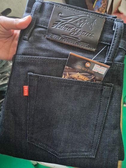 กางเกงยีนส์ผู้ชายกระบอกเล็ก16ออนซ์  รูปที่ 6